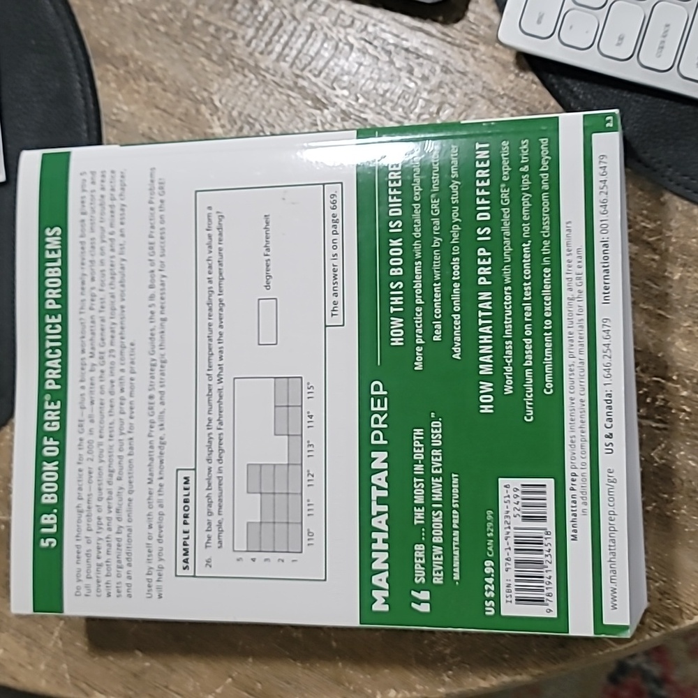 GRE Practice Problems Book Manhattan Prep 2nd Edition Testing Material Guide - Picture 2 of 3